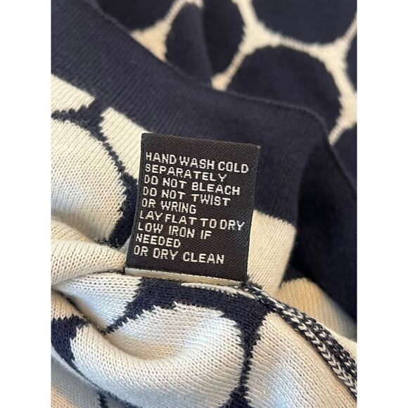 NWT Foxcroft Navy White Polka Dot Cardigan Women 2X Old Money Academia Office - Picture 16 of 16